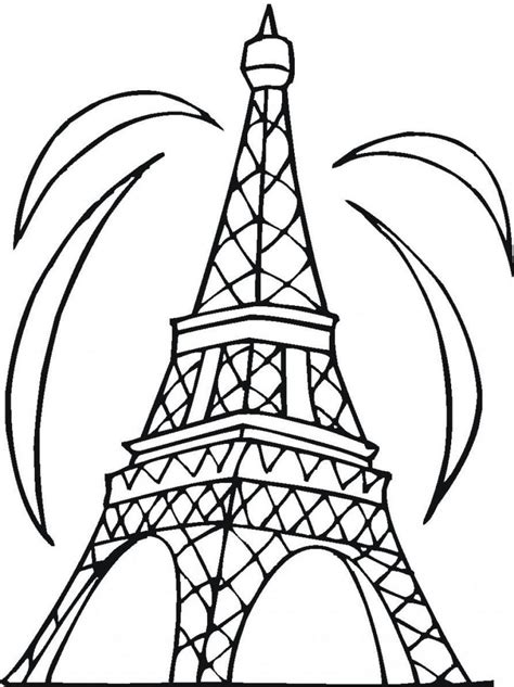 Free Printable Eiffel Tower Coloring Pages